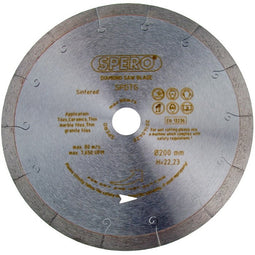 Spero SDB180T25 | Tegel Diamantzaagblad | PRO | 180mm | asgat 25,40mm - SDB180T25