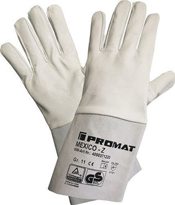 Promat Lashandschoen | Mexico Z | maat 9 grijs | geitennappa-/splitleder | EN 388, EN420, EN12477