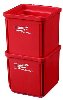 Milwaukee Accessoires PACKOUT 10x10 cm bakjes (2 stuks) - 4932480698 - 4932480698