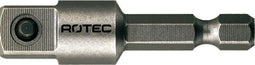 Rotec Adapter E 6,3 x 50mm x 3/8"-4-kt. met stift - 820.00501 - 820.00501