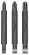 Bosch Accessoires 3-delige dubbelbitset S 0,6x4,5, S 0,8x5,5, S 1,2x6,5; PH1, PH2, PH3; 60 mm 3st -