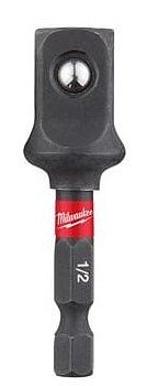 Milwaukee Accessoires Dopadapter: 1/4? Hex - 1/2? aandrijfvierkant -1pc - 4932478803 - 4932478803