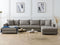 Beliani LILVIKEN - Bank U-vormig - Taupe - 5 persoons - Polyester