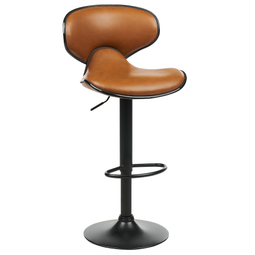 Beliani CONWAY II - Barkruk set van 2 - Goudbruin - Kunstleer