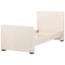Beliani TEENIE - Eenpersoonsbed - Beige - 90x200 - Fluweel