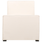 Beliani TEENIE - Eenpersoonsbed - Beige - 90x200 - Fluweel