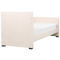 Beliani TEENIE - Eenpersoonsbed - Beige - 90x200 - Fluweel