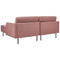 Beliani BREDA - Hoekbank - Roodbruin - Linkszijdig - Polyester