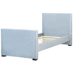Beliani TEENIE - Eenpersoonsbed - Blauw - 90x200 - Fluweel