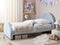 Beliani NOZAY - Eenpersoonsbed - Roze - 90 x 200 cm - Fluweel