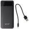 XCell Powerbank X10000 with 10,000mAh capacity, slim design, LED display, dual USB output, USB-C cha