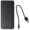 XCell Powerbank X10000 with 10,000mAh capacity, slim design, LED display, dual USB output, USB-C cha