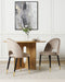 Beliani MAGALIA - Eetkamerstoelen set - Roze - Fluweel