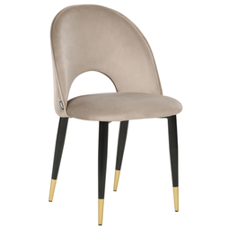 Beliani MAGALIA - Eetkamerstoelen set - Roze - Fluweel