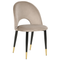 Beliani MAGALIA - Eetkamerstoelen set - Roze - Fluweel