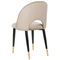 Beliani MAGALIA - Eetkamerstoelen set - Roze - Fluweel
