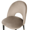 Beliani MAGALIA - Eetkamerstoelen set - Roze - Fluweel