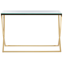 Beliani RINGGOLD - Consoletafel - Goud - Glas