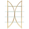 Beliani HOLLOW - Boekenkast - Goud/Transparant - Metaal