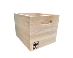 Wooden Vinyl Record Box - Natural Oak 7" (Singles Only)