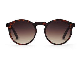 Emma - Round Sunglasses in Walnut Wood