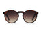Emma - Round Sunglasses in Walnut Wood