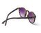 Emma - Round Sunglasses in Walnut Wood