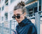 Emma - Round Sunglasses in Walnut Wood