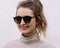 Emma - Round Sunglasses in Walnut Wood