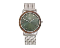 Wooden Watch - Vondel - Silver - Walnut