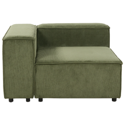 Beliani APRICA - Hoekstuk - Groen - Corduroy