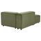 Beliani APRICA - Chaise longue - Groen - Corduroy