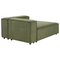 Beliani APRICA - Chaise longue - Groen - Rechtszijdig - Corduroy