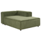 Beliani APRICA - Chaise longue - Groen - Rechtszijdig - Corduroy