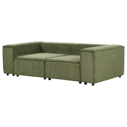 Beliani APRICA - Tweezitsbank - Groen - Corduroy