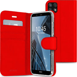 Accezz Wallet Softcase Bookcase Samsung Galaxy A22 (5G) - Rood