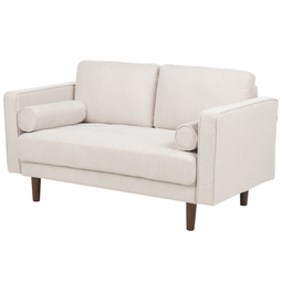 Beliani NURMO - Tweezitsbank - Beige - Polyester