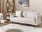 Beliani NURMO - Driezitsbank - Beige - Polyester