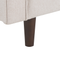 Beliani NURMO - Driezitsbank - Beige - Polyester