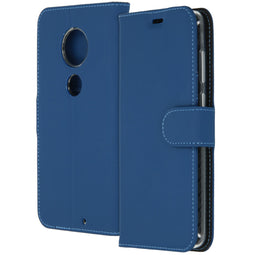 Accezz Wallet Softcase Bookcase Moto G7 / G7 Plus - Donkerblauw