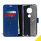 Accezz Wallet Softcase Bookcase Moto G7 / G7 Plus - Donkerblauw