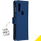 Accezz Wallet Softcase Bookcase Motorola One Vision - Donkerblauw