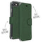 Accezz Xtreme Wallet Bookcase iPhone SE (2022 / 2020) / 8 / 7 -Donkergroen