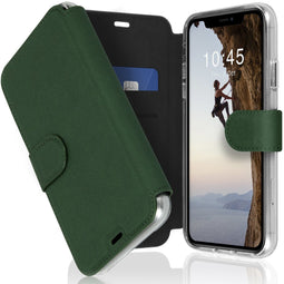 Accezz Xtreme Wallet Bookcase iPhone 11 - Donkergroen