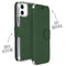 Accezz Xtreme Wallet Bookcase iPhone 11 - Donkergroen