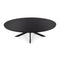 Stalux Ovale eettafel 'Mees' 240 x 110cm, kleur zwart zwart eiken