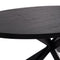 Stalux Ovale eettafel 'Mees' 240 x 110cm, kleur zwart zwart eiken