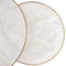 Stalux Salontafelset 'Saar' rond 80 en 60cm, kleur goud wit marmer