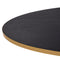 Stalux Ovale eettafel 'Mees' 240 x 110cm, kleur goud zwart eiken