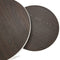 Stalux Salontafelset 'Saar' rond 80 en 60cm, kleur wit bruin hout